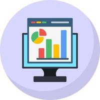 Web Analytics Vector Icon Design