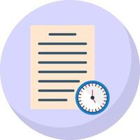 Project Deadline Vector Icon Design