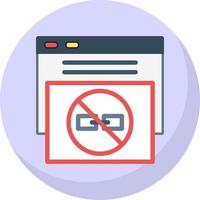 No Follow Vector Icon Design