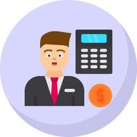 Accountant Vector Icon Design