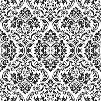 Seamless pattern black and white stock illustration vector