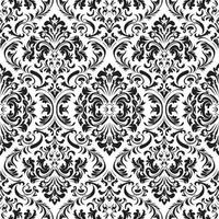 Seamless pattern black and white stock illustration vector