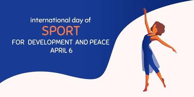 International day of Sport for Development and Peace vector illustration. Suitable for Poster, Banners, campaign and greeting card.