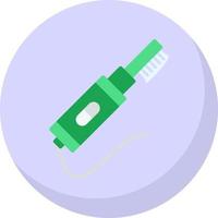 Electric Toothbrush Vector Icon Design