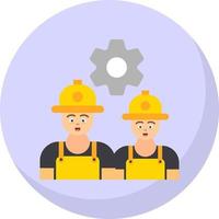 diseño de icono de vector de trabajadores