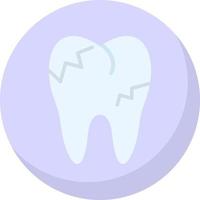 Decayed Teeth Vector Icon Design