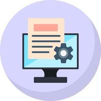 Content Management System Vector Icon Design