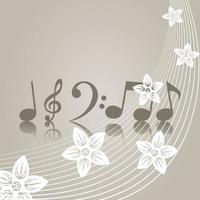 Abstraction on the theme of music vector