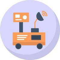 Mars Rover Vector Icon Design