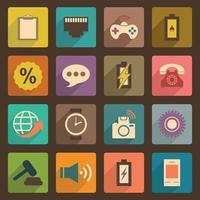 Set of icons for web design. A vector illustration