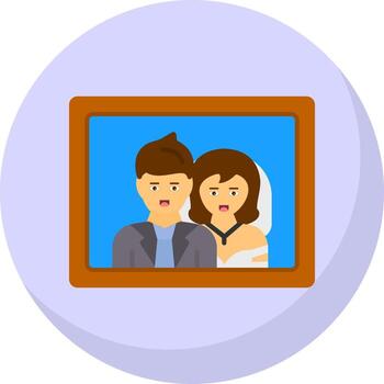 Wedding Photos Vector Icon Design