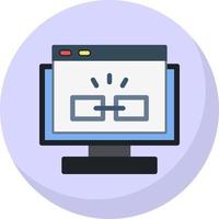 Hyperlink Vector Icon Design