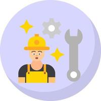 diseño de icono de vector de trabajador