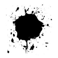 Abstract black blots. A vector illustration