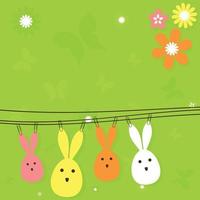 Easter holiday card vector