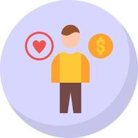 Work Life Balance Vector Icon Design