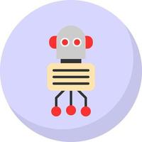 Nano Robot Vector Icon Design