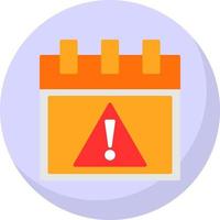 diseño de icono de vector de alerta