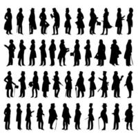 Collection of icons of a part of a body the person. A vector illustration