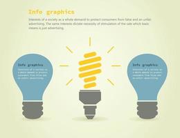 Abstraction on the theme of a light bulb vector