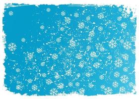 Winter background as a window by snow. vector