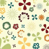 Background from plants and a flower. A vector illustration