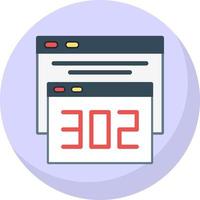 302 Redirect Vector Icon Design