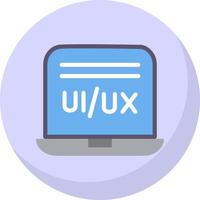 diseño de icono de vector de diseñador de ui ux