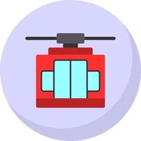 Cable Car Vector Icon Design