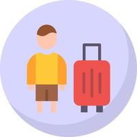 Solo Travel Vector Icon Design