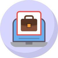 Online Jobs Platform Vector Icon Design