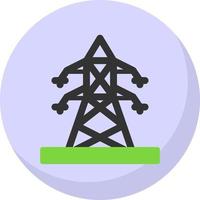 Electric Pole Vector Icon Design