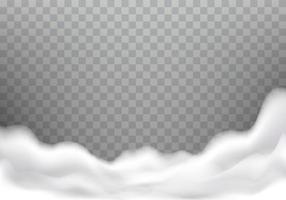 Bath foam realistic texture, frame vector