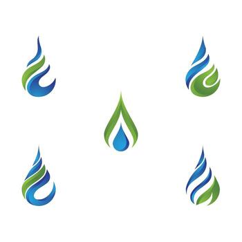 plantilla de logotipo de gota de agua vector