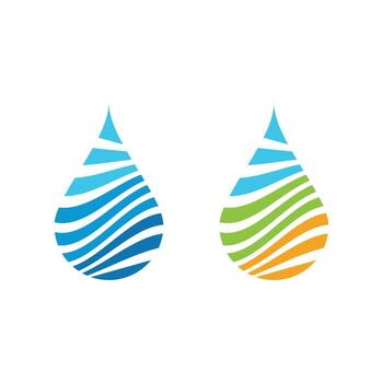 plantilla de logotipo de gota de agua vector