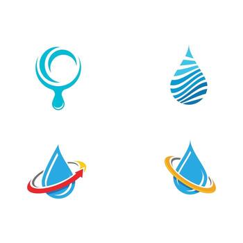 plantilla de logotipo de gota de agua vector