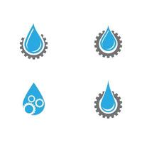 water drop Logo Template vector