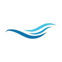 Water wave icon vector