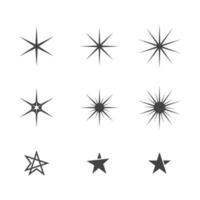 plantilla de icono de estrella vector