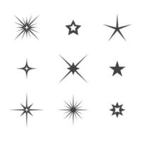 plantilla de icono de estrella vector