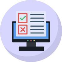 Online Survey Vector Icon Design