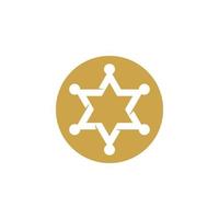 star sherif vector icon template