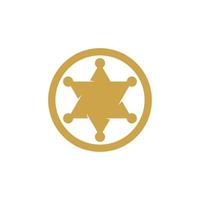star sherif vector icon template