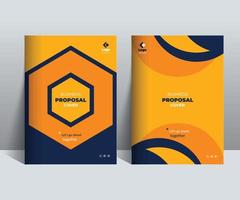 Business Proposal Cover Design Template adept for multipurpose Projects vector