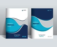 Business Proposal Cover Design Template Concept adept for multipurpose Projects vector