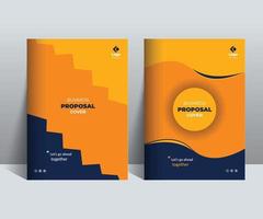 Business Proposal Cover Design Template Concept adept for multipurpose Projects vector