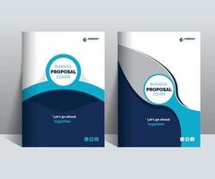 Business Proposal Cover Design Template Concept adept for multipurpose Projects vector