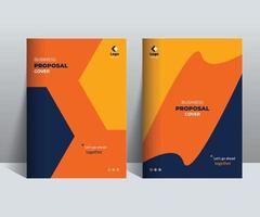 Business Proposal Cover Design Template adept for multipurpose projects vector