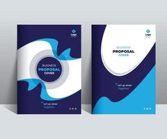 Business Proposal Cover Design Template Concept adept for multipurpose Projects vector
