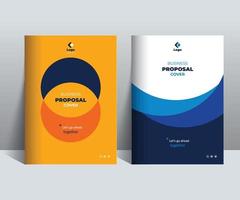 Business Proposal Cover Design Template adept for multipurpose Projects vector
